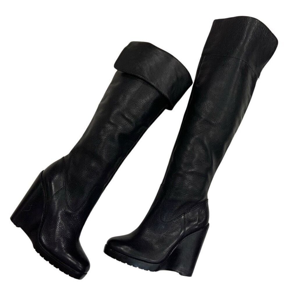 LRL OTK High Wedge Boots (Sz 7.5) - Picture 2 of 12